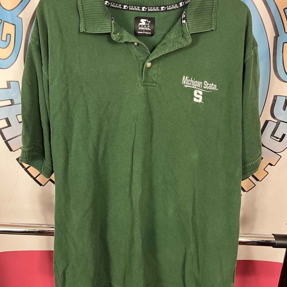 Michigan State Mens Starter Polo Shirt